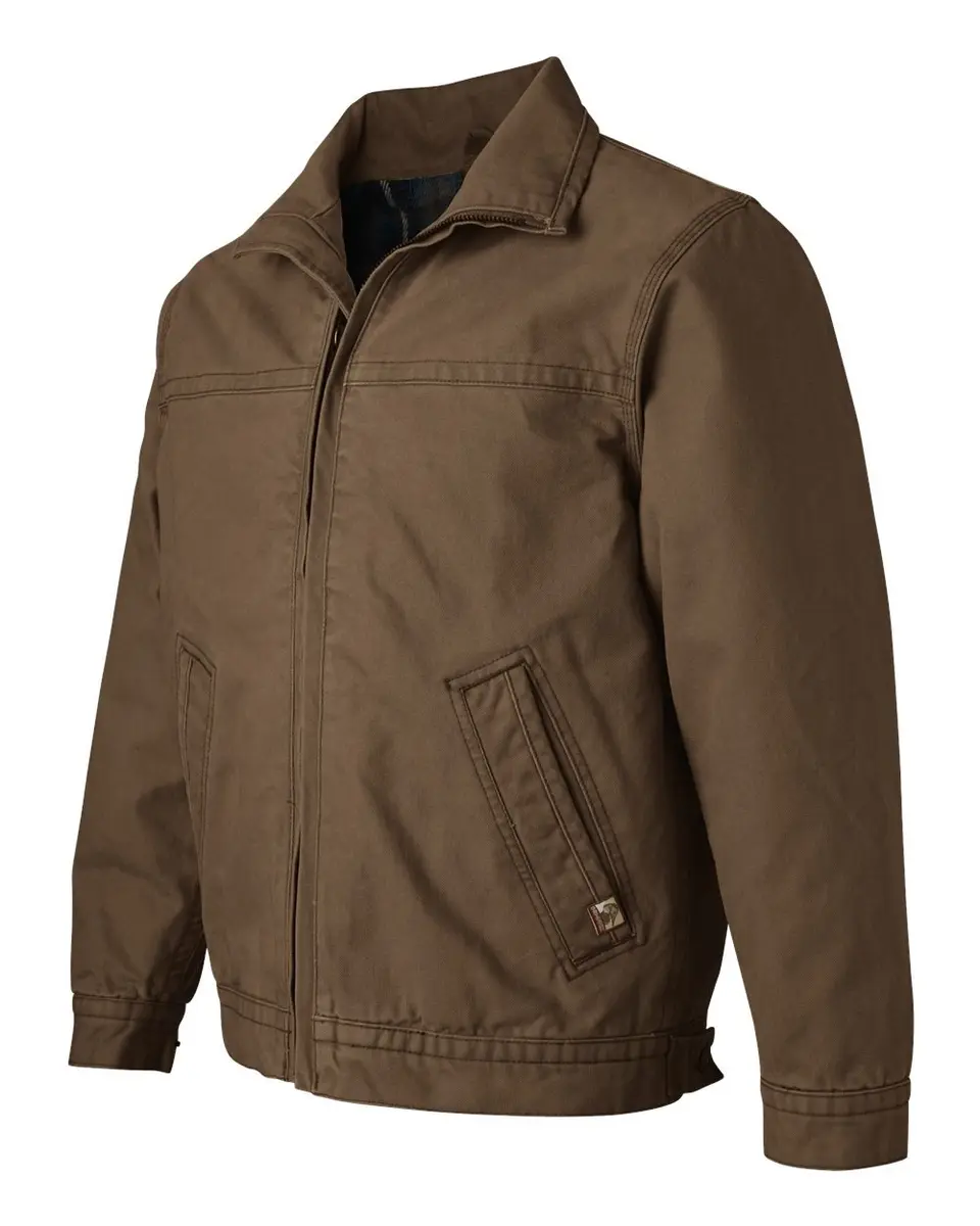 DRI Duck Maverick Men's Cotton Canvas Hoodless Work Jacket 5028 | Durable Workwear for Men - view 2