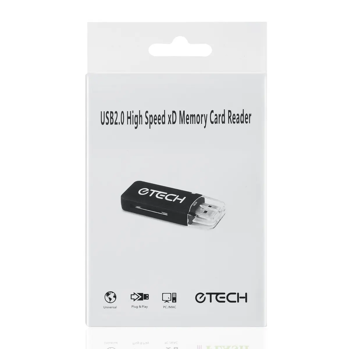 eTECH USB2.0 High Speed xD Memory Card Reader Supports Olympus and Fuji XD 1GB (0.035 oz) | Compact, Plug & Play - view 3