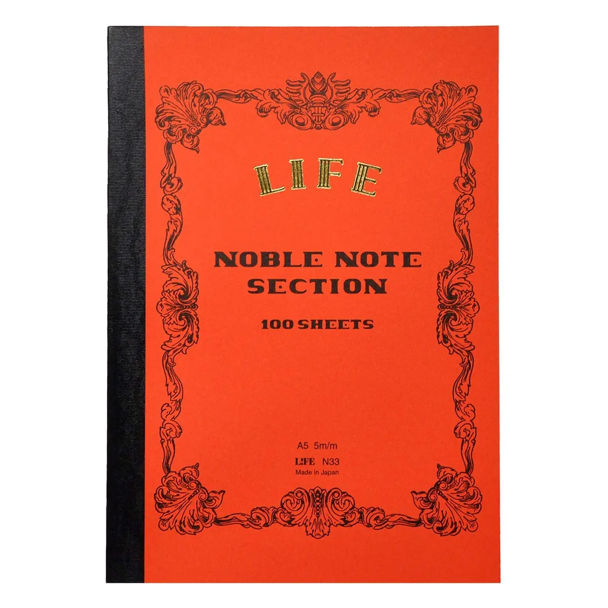 Life Noble Notebook Grid A5 21cm x 14.8cm (100 Pages) | Fountain Pen Friendly Paper - main product image