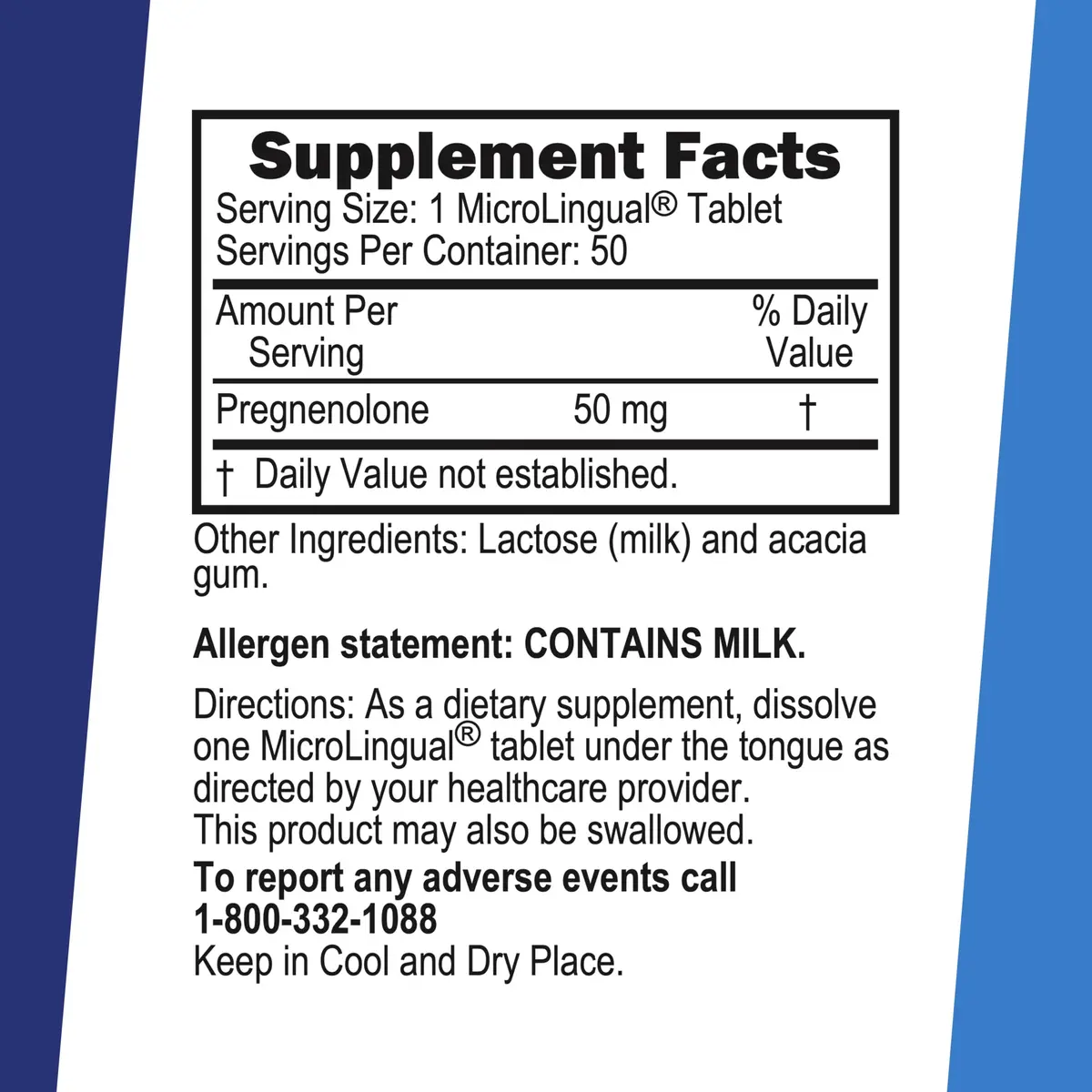 Superior Source Pregnenolone 50 mg | Sublingual Tablets for Hormone & Brain Support, 50 Count - view 2