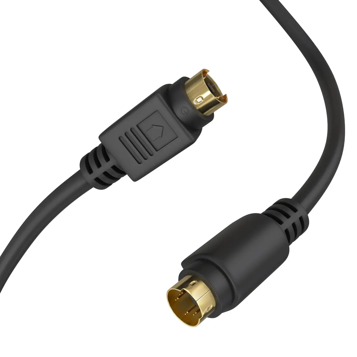 Cmple S Video Cable 25 ft SVHS 4-PIN Video Cable Mini Din S-Video Cord for Home Theater, Camcorder, DSS Receiver, DVD Player - Black | High-Quality 4-pin SVHS - view 5