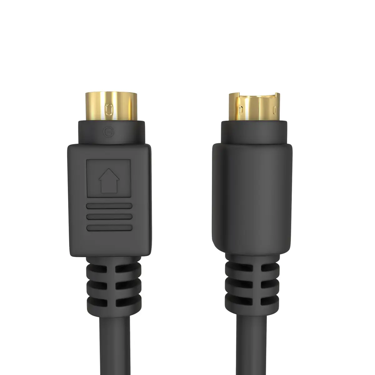 Cmple S Video Cable 25 ft SVHS 4-PIN Video Cable Mini Din S-Video Cord for Home Theater, Camcorder, DSS Receiver, DVD Player - Black | High-Quality 4-pin SVHS - view 4