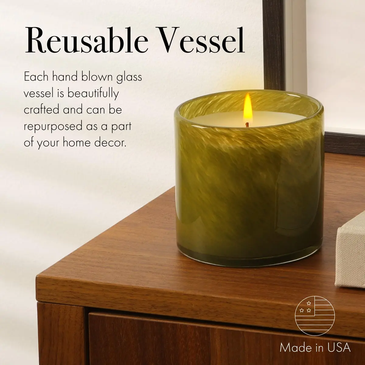 LAFCO NEW YORK Signature Candle, Sage & Walnut - 15.5 oz - 90-Hour Burn Time - Reusable Glass Vessel - view 5