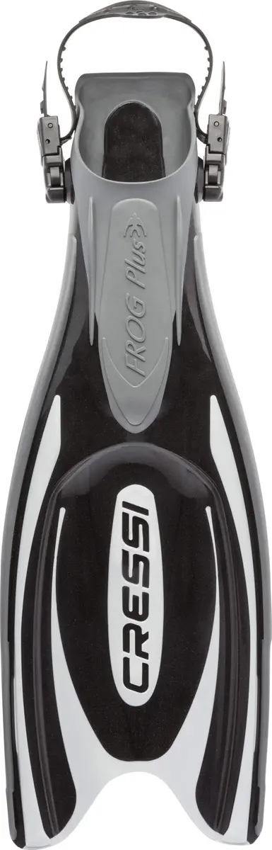 CressiFins, Black/Silver, XS/S | US Man 3-6 | US Lady 4-7 | EU 35/38 | Open-Heel Dive Fins with Channeling Power - view 2