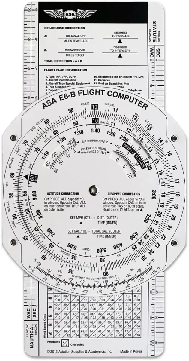MY FLAG MY TAG ASA E6B Paper Flight Computer | Modern Flight Calculator - main product image