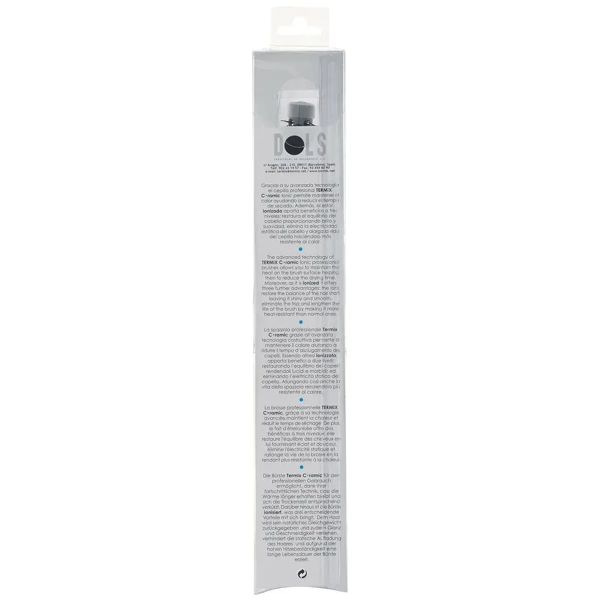 Termix Ionic Ceramic Hairbrush Ø 12 mm (0.47 in) | Professional Blow Drying & Styling - view 2