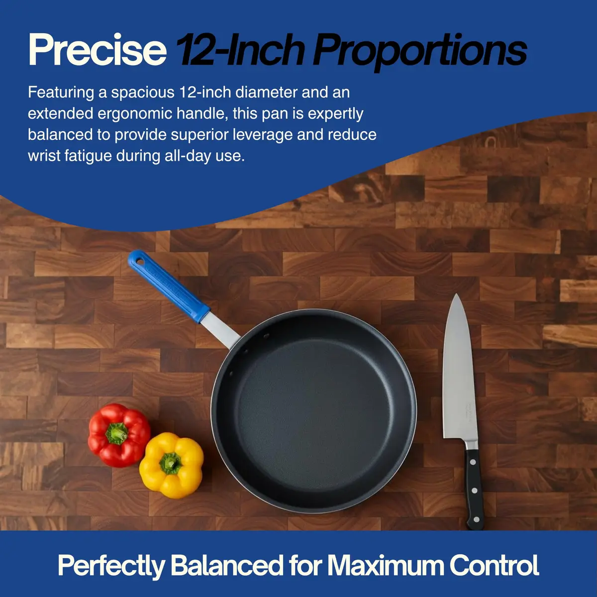 Vollrath 12" Wear-Ever CeramiGuard II Fry Pan with Cool Handle | Nonstick Aluminum Cookware - view 8