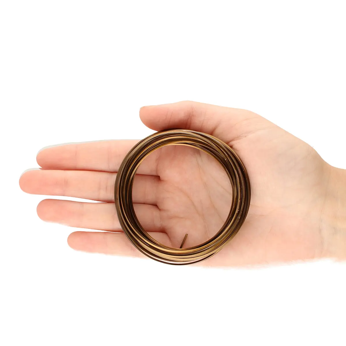 The Beadsmith Half-Round Jewelry Wire – Soft Temper Vintage Bronze, 18 Gauge, 7 Yards | Malleable & Tarnish Resistant - view 5