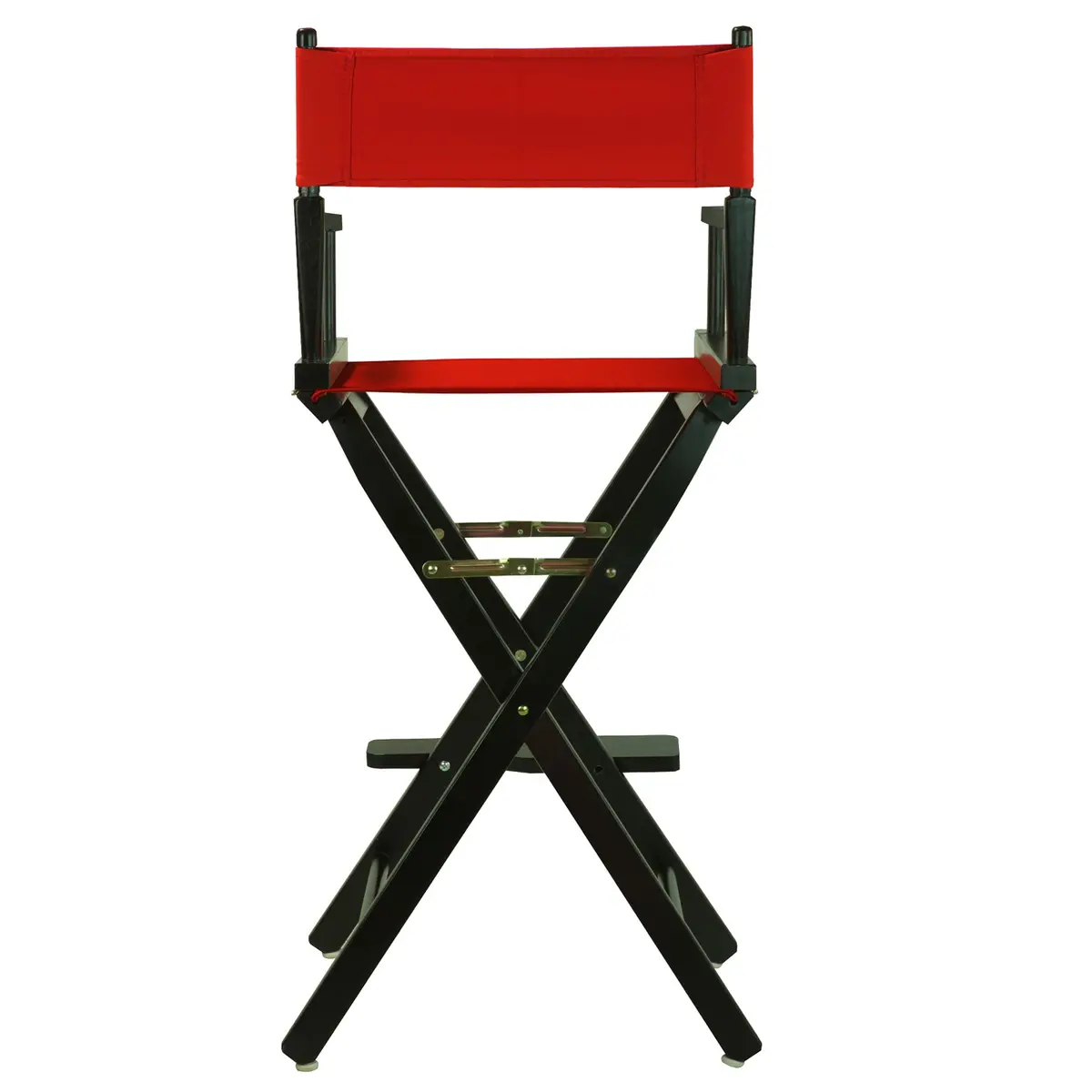 Casual Home 30" Director's Chair Black Frame with Red Canvas | Classic foldable design for versatile seating - view 3