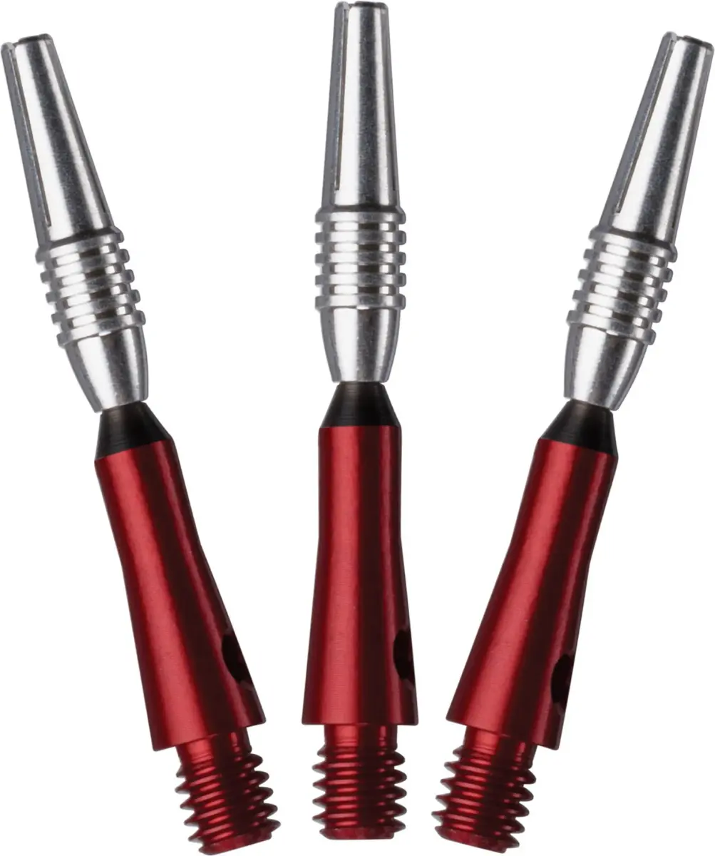 Viper Spinster Aluminum Dart Shafts Short Red 3 Pack | Rotating Top for Reduced Deflection - main product image