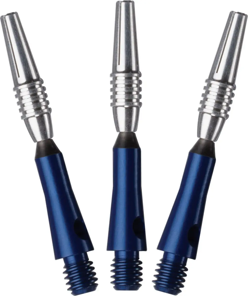Viper Spinster Aluminum Dart Shafts: Short (SH), Blue, 3 Pack | Rotating Flights Reduce Deflection - main product image
