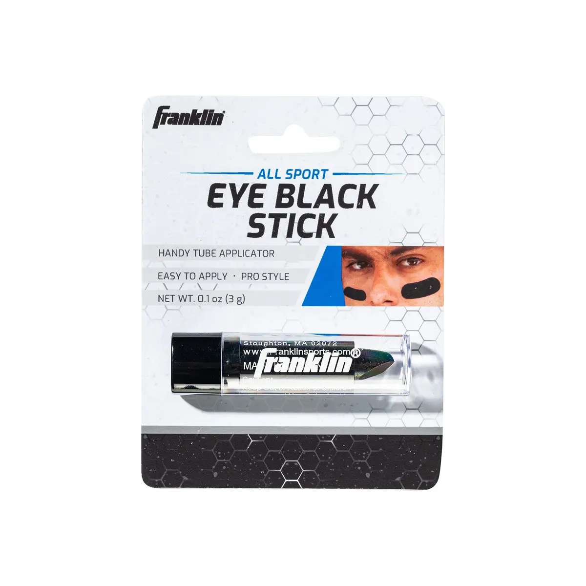 Franklin Sports Multi-Sport Eye Black Stick | Reduce Glare & Customize Look for Football, Baseball, Basketball - view 7