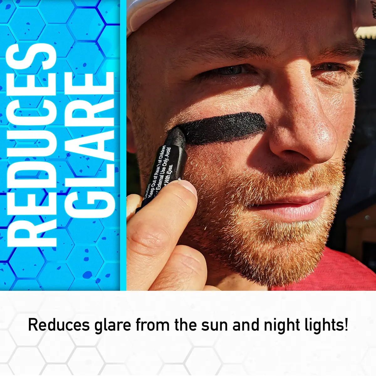 Franklin Sports Multi-Sport Eye Black Stick | Reduce Glare & Customize Look for Football, Baseball, Basketball - view 3