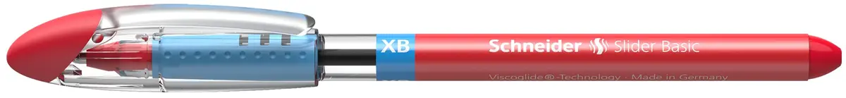 Schneider Slider Basic XB Ballpoint Pen, 1.4 mm, Red Ink, Box of 10 Pens | Smooth Viscoglide Ink Flow - view 7