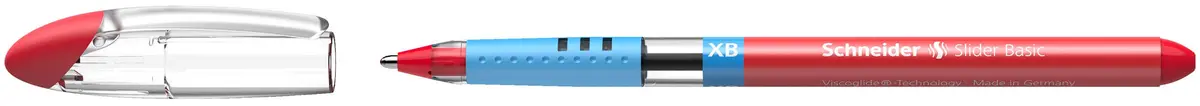 Schneider Slider Basic XB Ballpoint Pen, 1.4 mm, Red Ink, Box of 10 Pens | Smooth Viscoglide Ink Flow - view 8