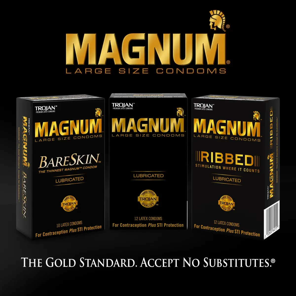 TROJAN Lubricated Magnum XL Large Size Condoms 12 Count | Extra Large Fit for Comfort & Protection - view 5