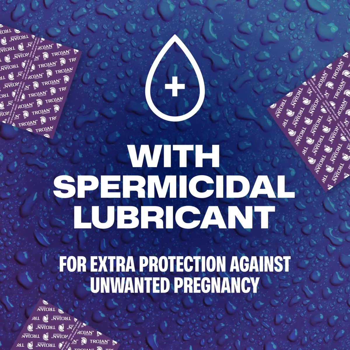 Trojan Her Pleasure Plus Spermicide Latex Lubricated Condoms, 12 Count | Ribbed & Contoured for Extra Sensation - view 9