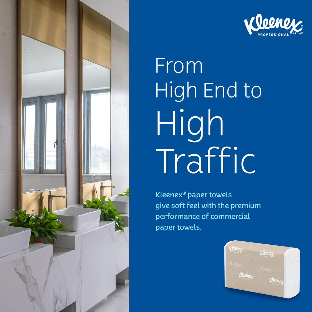 Kleenex Professional Multifold Paper Towels 8 x 150 Sheets | Soft, Absorbent, Eco-Friendly Office Towels - view 9
