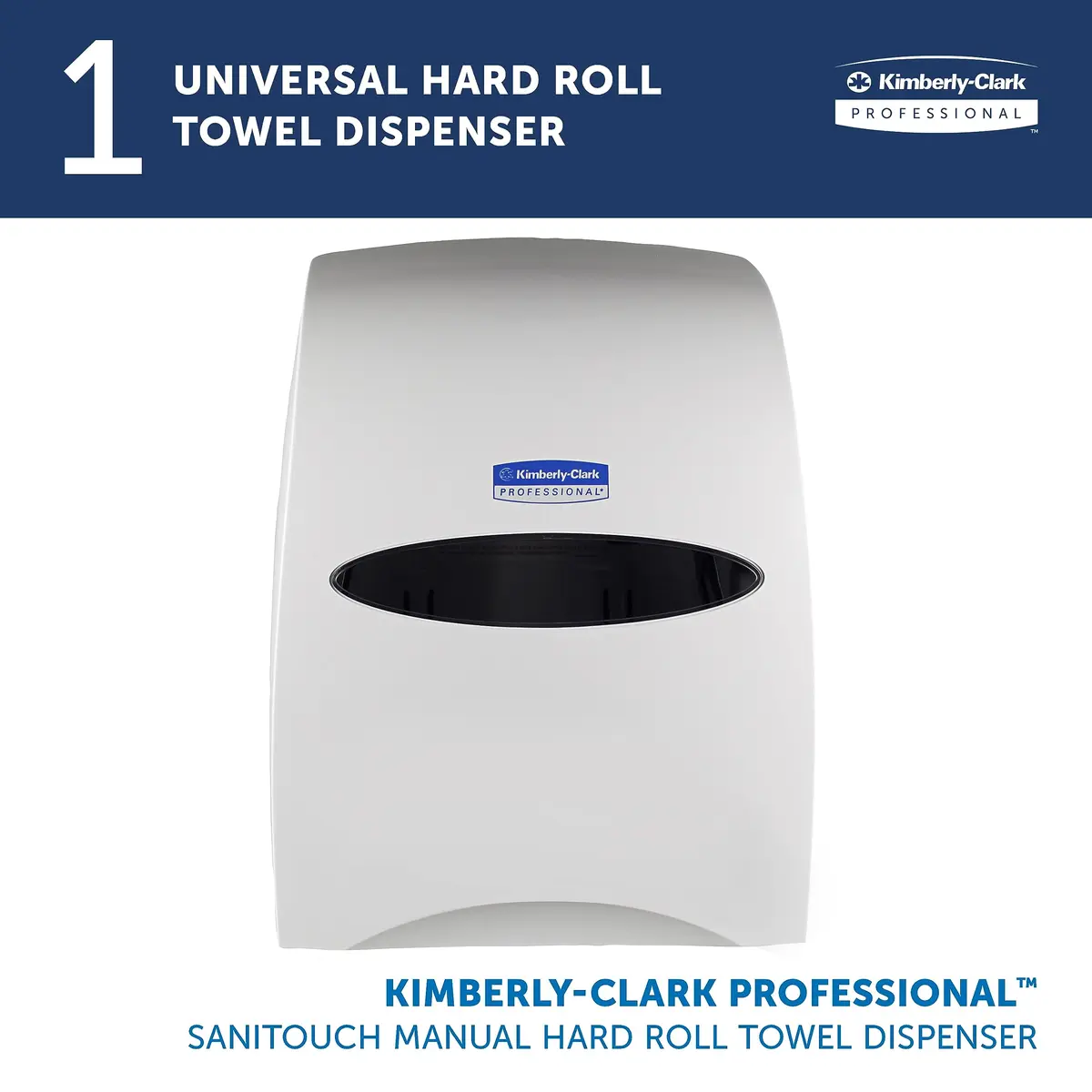 Kimberly-Clark Professional Sanitouch Manual Hard Roll Paper Towel Dispenser 1.5" | Touchless, Microban - view 2