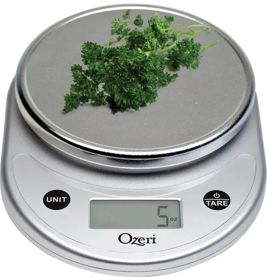Ozeri Pronto All Silver Kitchen and Food Scale with Variable Graduation Technology® - main product image