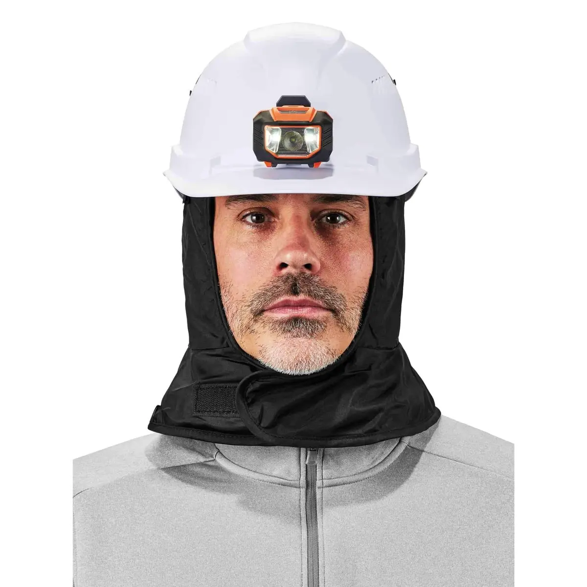 Ergodyne Shoulder Length Hard Hat Liner Black | Water-Resistant, Fleece, One Size US - view 8