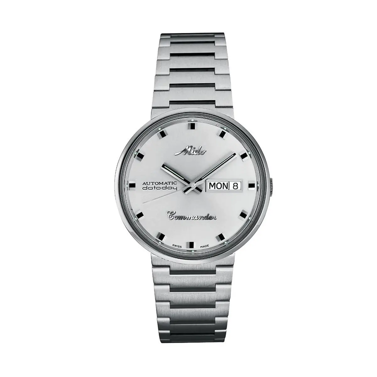 MIDO Commander 1959 Swiss Automatic Watch for Men - Silver Dial - 37mm Case - Stainless Steel Bracelet - main product image