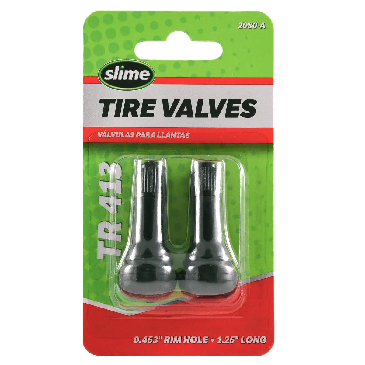 Slime Tubeless Tire Valves 1¼" | Schrader Valve Stem, Pack of 2, TR 413 45 - main product image