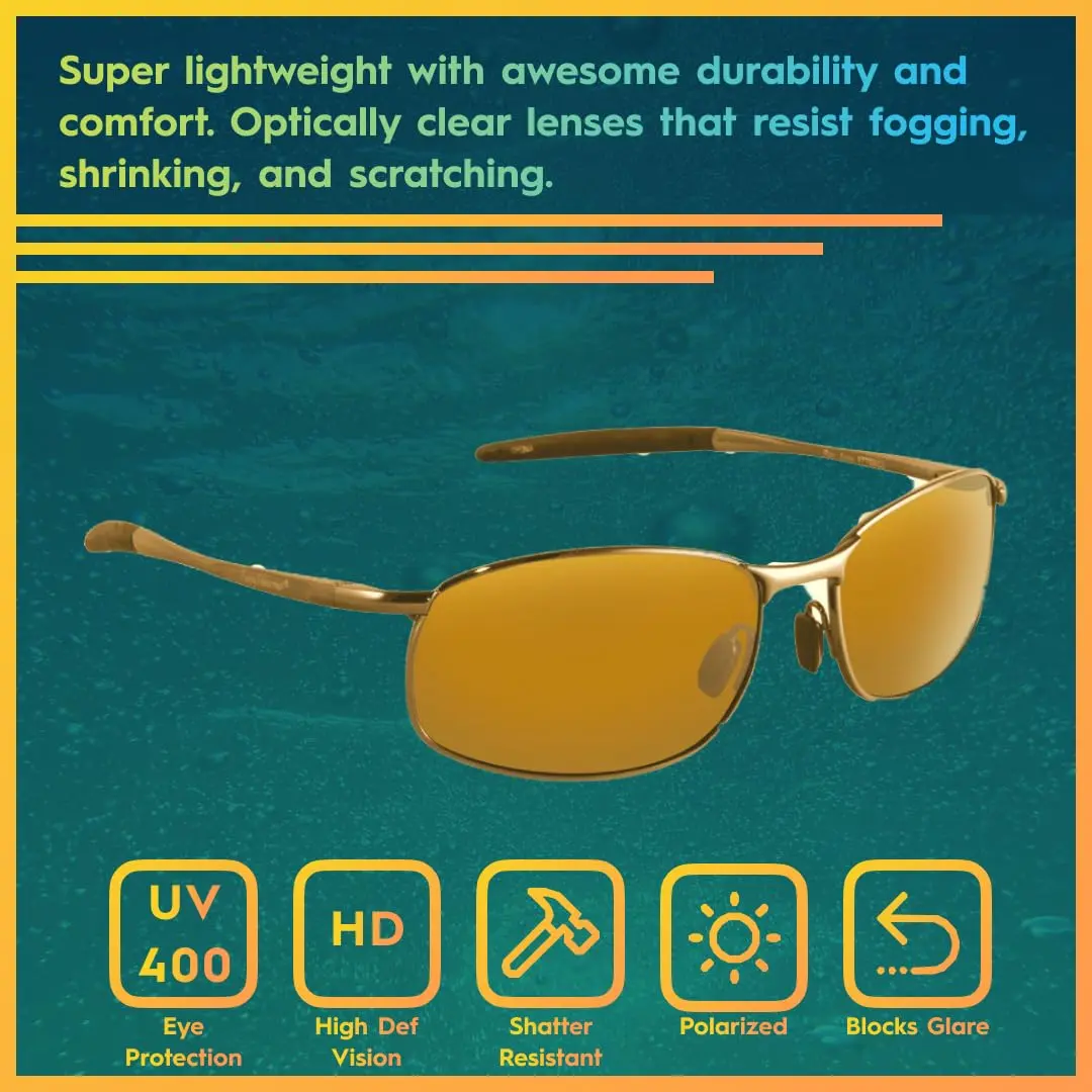 Flying Fisherman San Jose Polarized Sunglasses | 128mm Arm Length, 59mm Lens Width, 17.7mm Bridge Width - view 2