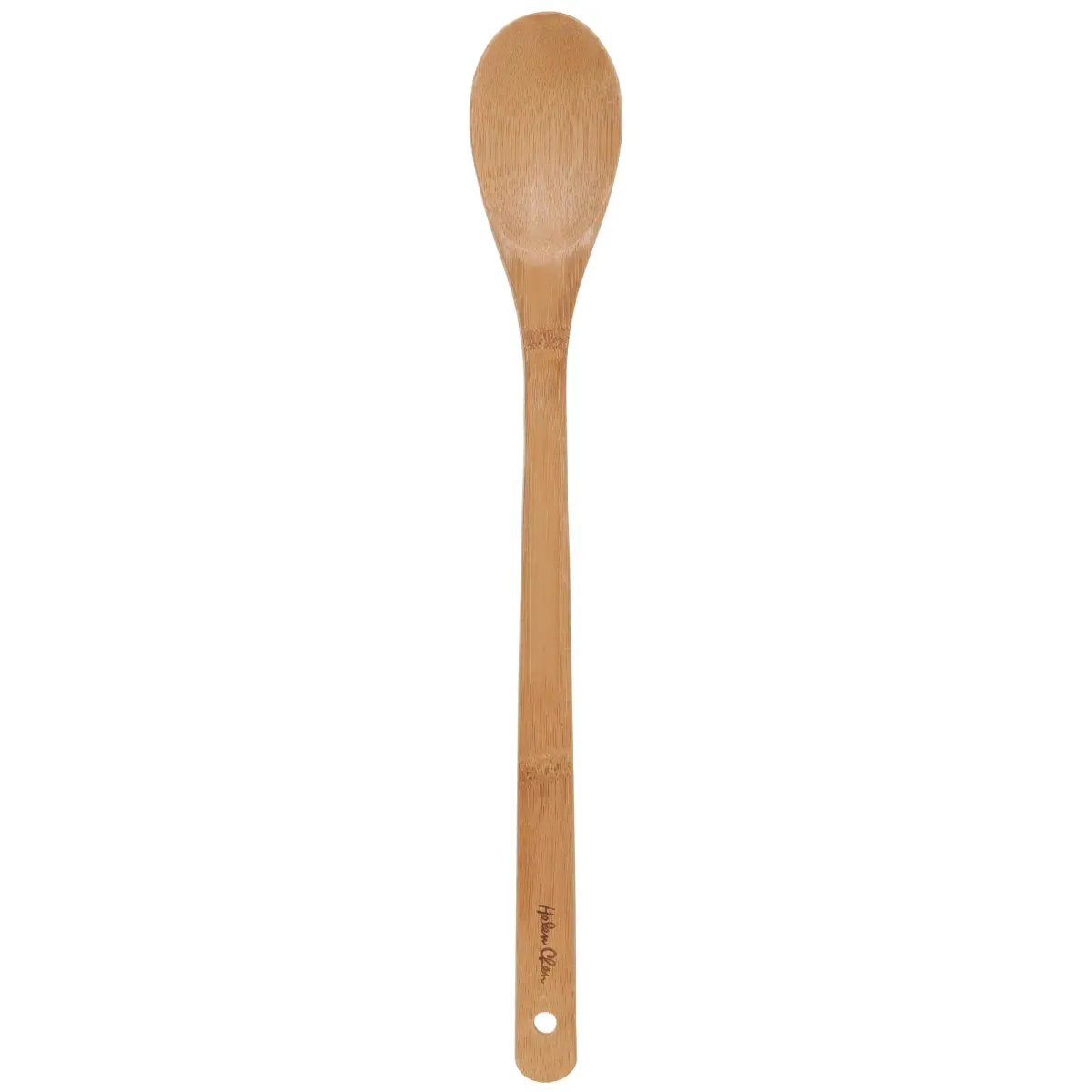 Helen's Asian Kitchen Bamboo Cooking Spoon 15-Inch | Stirring, Mixing, Serving Utensil - main product image
