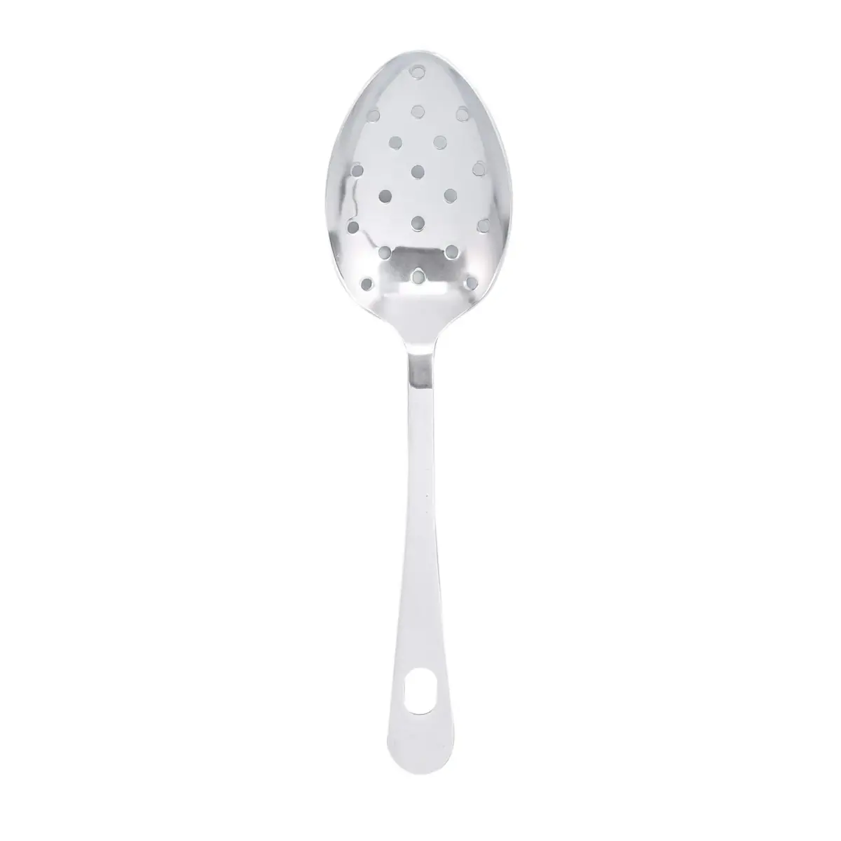 HIC Kitchen Pierced Serving Spoon, Japanese Stainless Steel, 24.5 cm (9.625 inches) | Dishwasher Safe - main product image