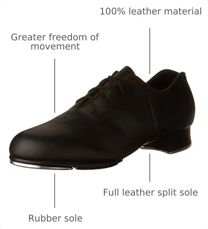 Bloch Women's Tap-Flex Tap Shoe,Black,10.5 M US | Full Leather Split Sole for Dance - view 2
