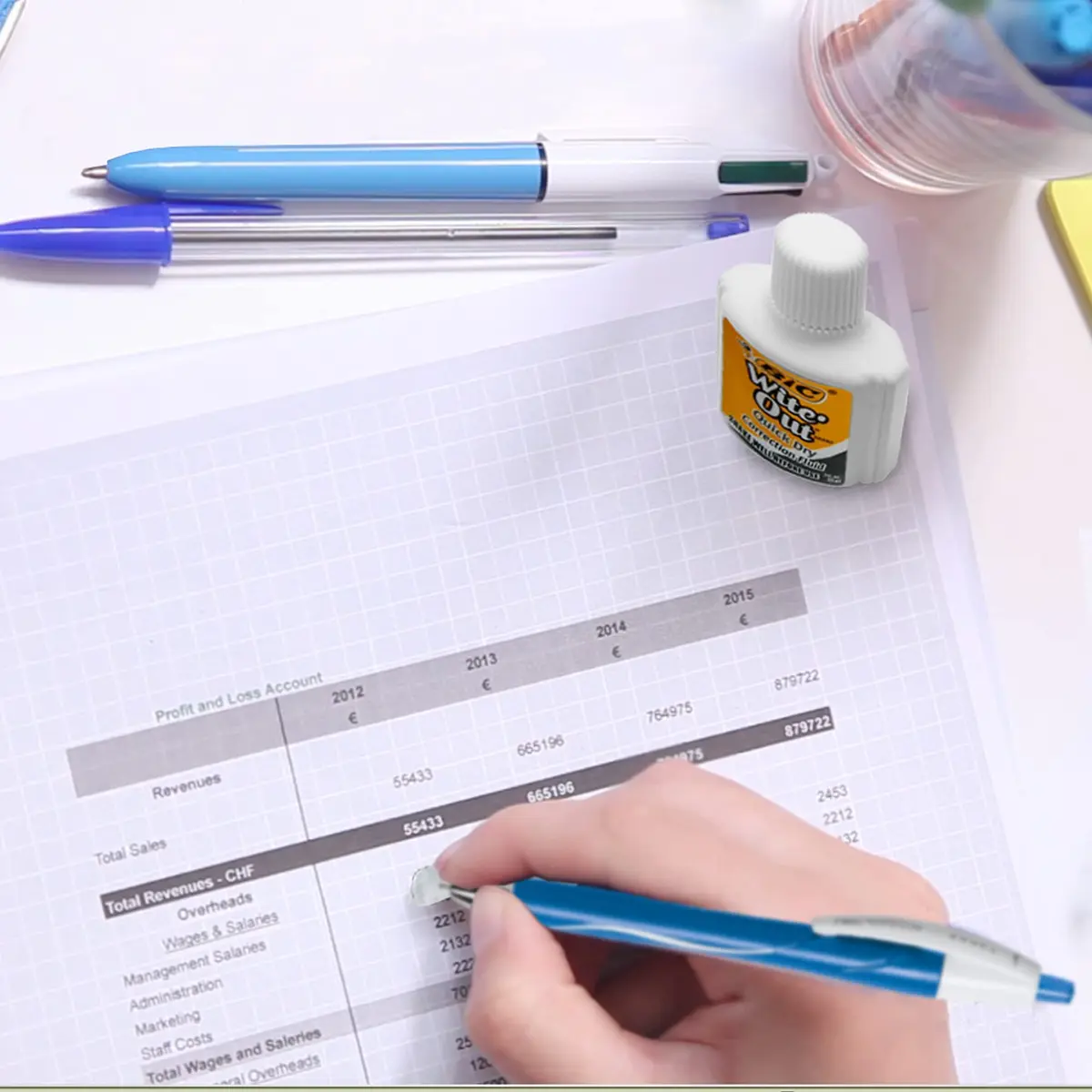 BIC Wite-Out Quick Dry Correction Fluid 20ml | Refillable White Correction Fluid for Office & School - view 5