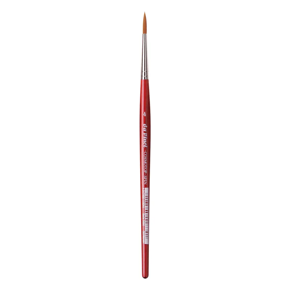 da Vinci Watercolor Series 5580 CosmoTop Spin Paint Brush, Size 4 | Synthetic Round Brush for Watercolor & Acrylic - main product image