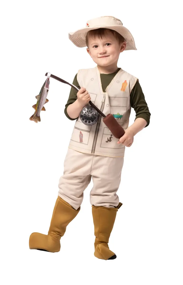Rasta Imposta Future Fisherman Costume Brown 3-4T | Adorable Role-Play Outfit - view 4