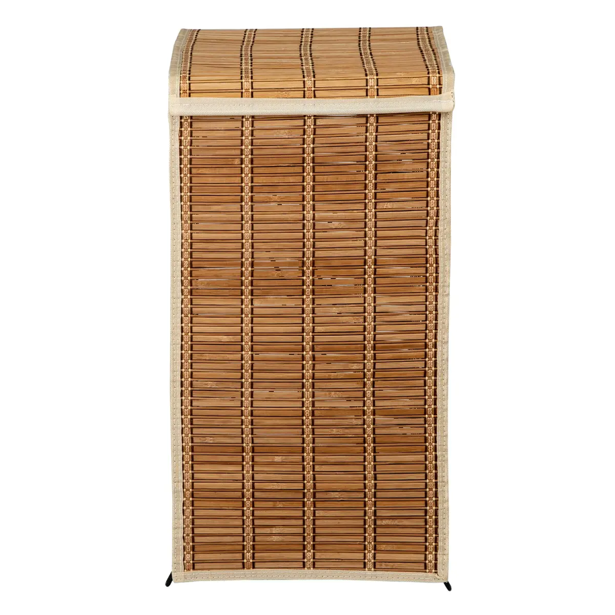 Honey-Can-Do Bamboo Wicker Hamper with Lid 26-Inches Tall | Sustainable Laundry Storage - view 4