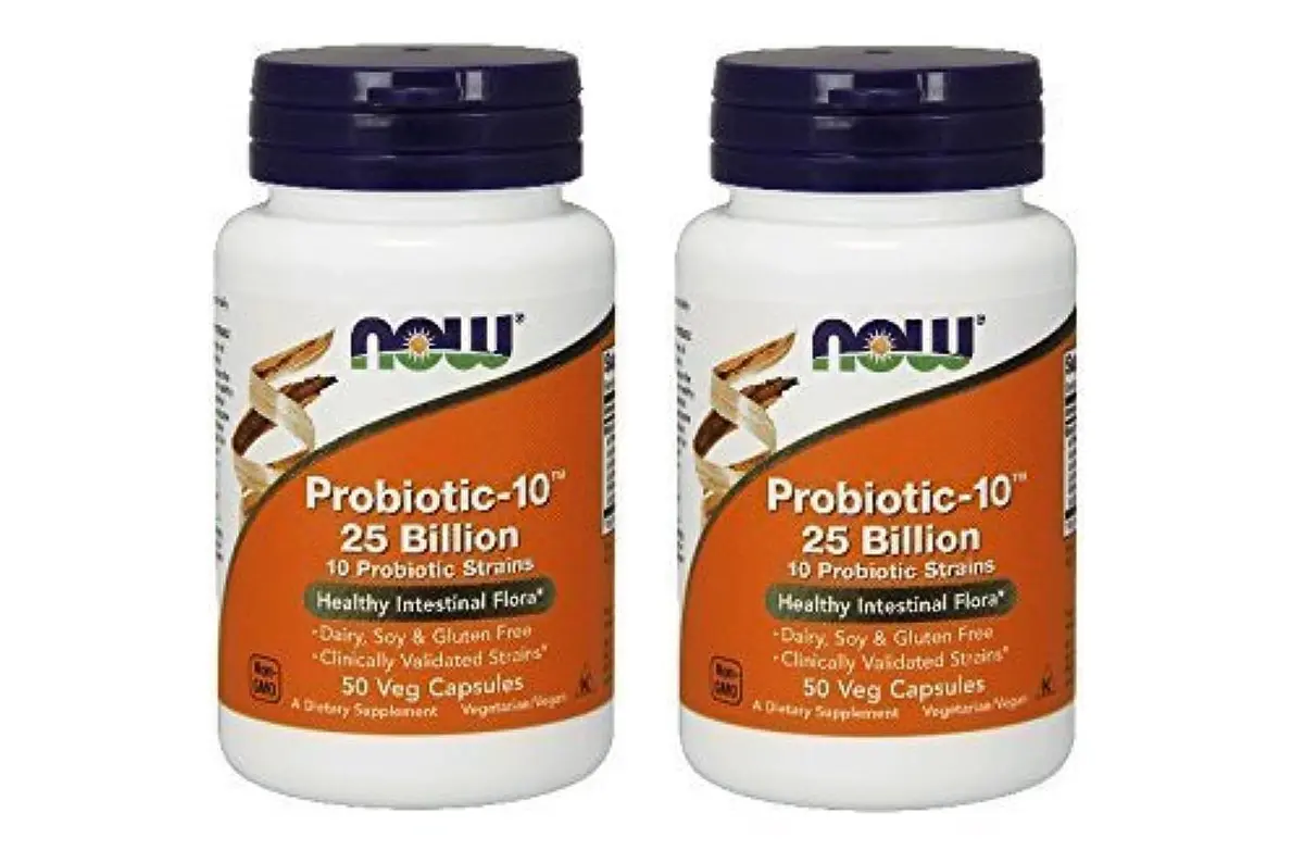 NOW Probiotic-10 25 Billion, 50 Count (Pack of 2) | Supports Digestive Health & Immunity - main product image