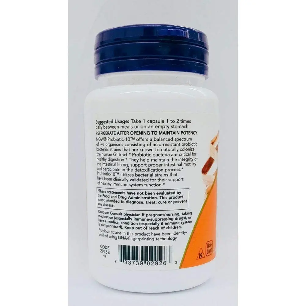 NOW Probiotic-10 25 Billion, 50 Count (Pack of 2) | Supports Digestive Health & Immunity - view 3