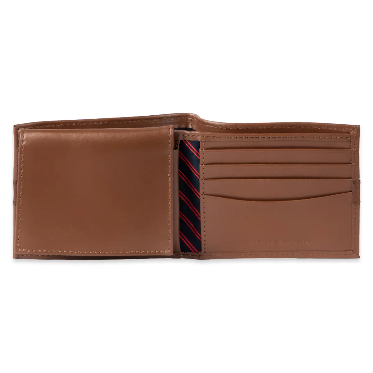 Tommy Hilfiger Men's Leather Bifold Wallet with Removable ID Window | 6 Card Slots, Light Tan - view 2