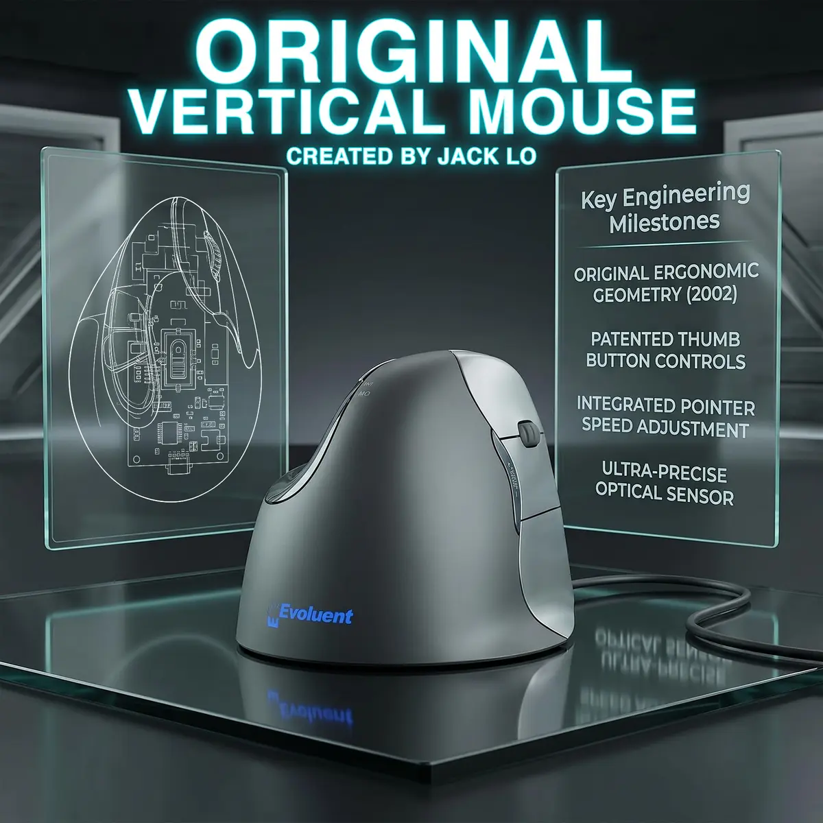 Evoluent Vertical Mouse VM4R Wired Ergonomic Mouse for Right Hand 10.7 cm (4.2 in) | Original Vertical Mouse Design - view 6