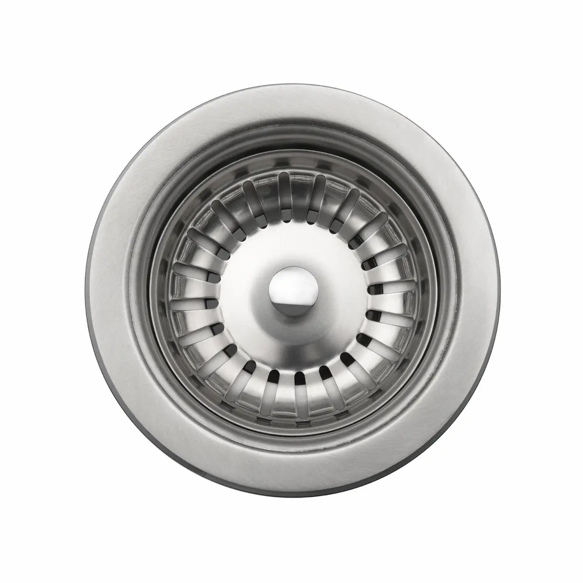 Kraus Kitchen Sink Drain Assembly with Strainer 5" x 5" x 5" | Stainless Steel, Fits 3.5"/4" Openings - main product image