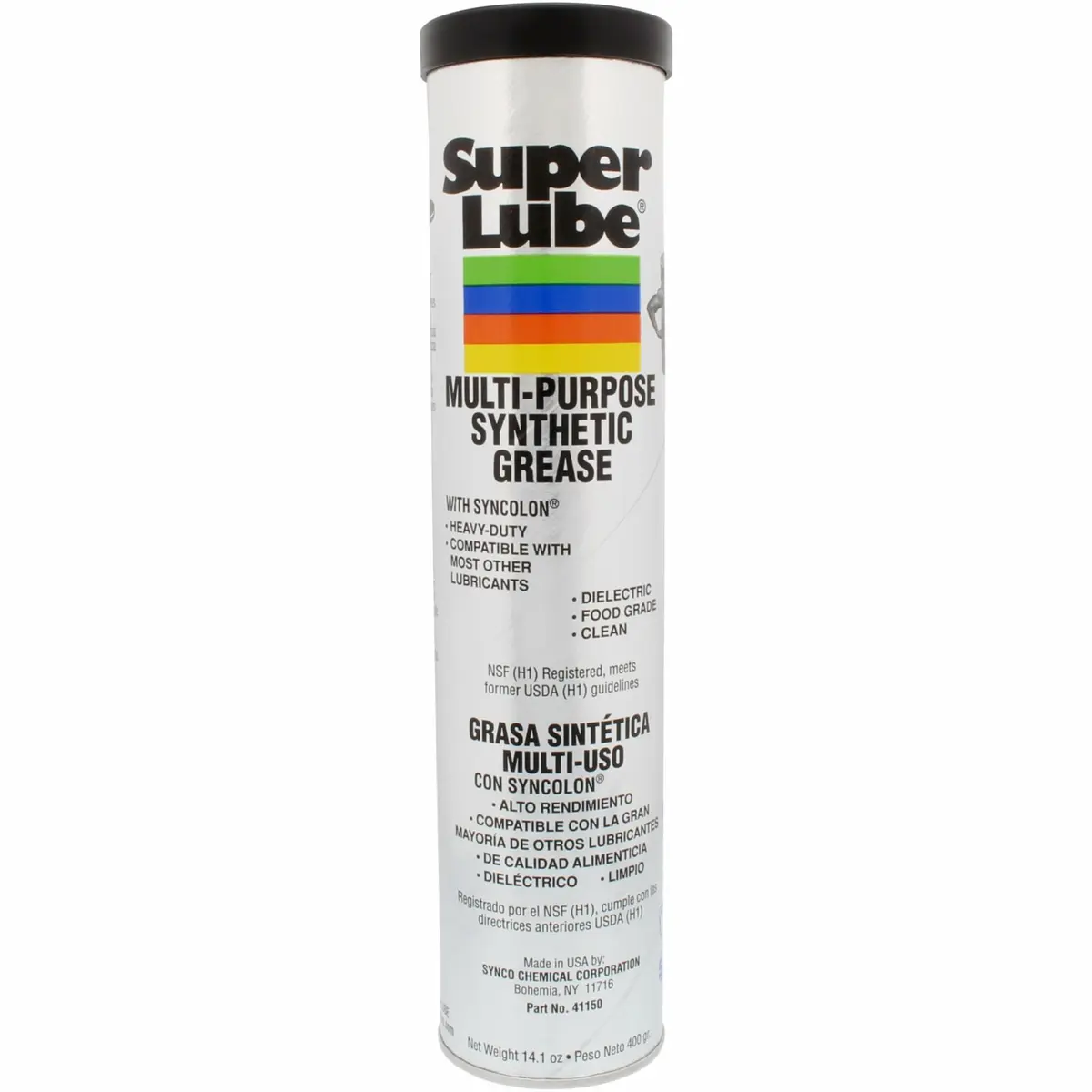 Super Lube Multi-Purpose Synthetic Grease Cartridge 411g (14.1 oz) | High Temp, Water & Corrosion Resistant - main product image