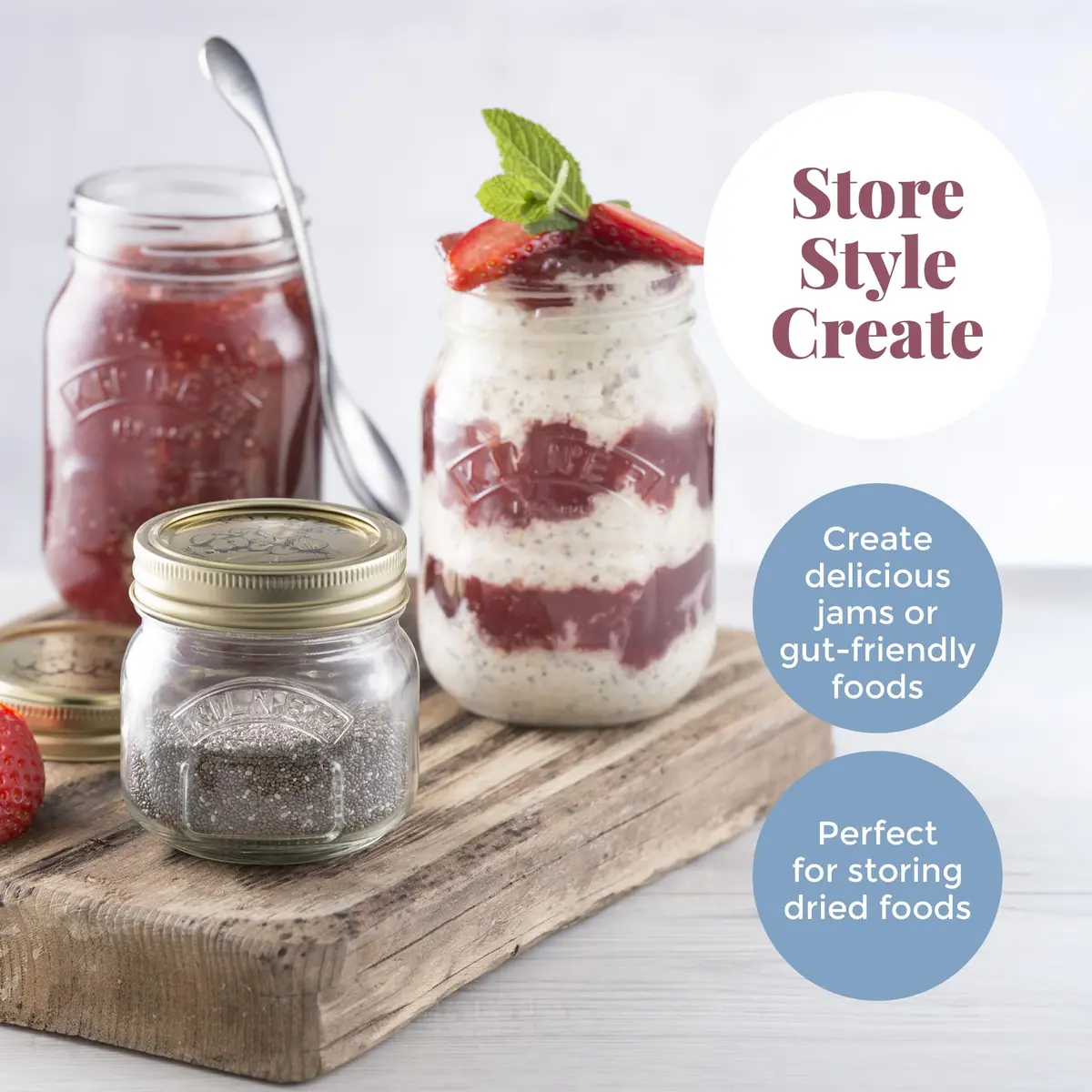 Kilner Canning Lid Seals | Set of 12 (7 cm Diameter) - view 6