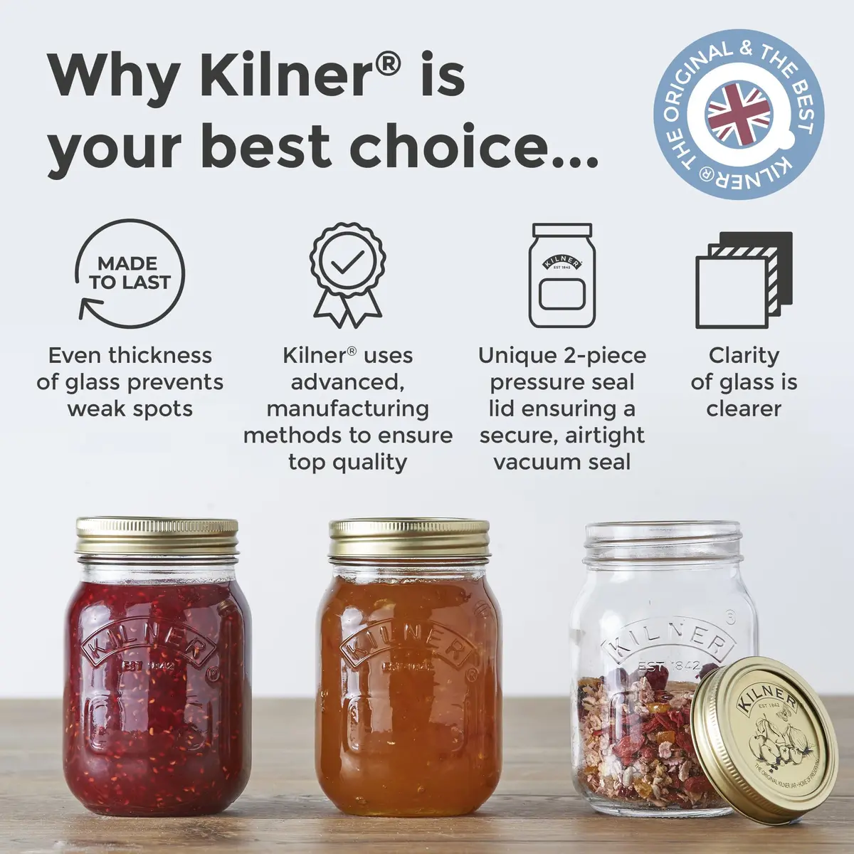 Kilner Canning Lid Seals | Set of 12 (7 cm Diameter) - view 7
