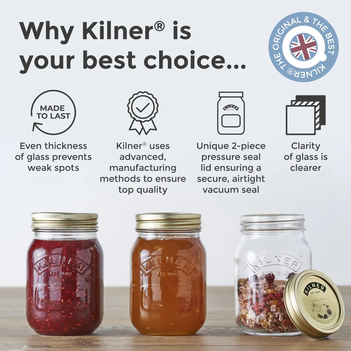 Kilner Canning Lid Seals | Set of 12 (7 cm Diameter) - view 9