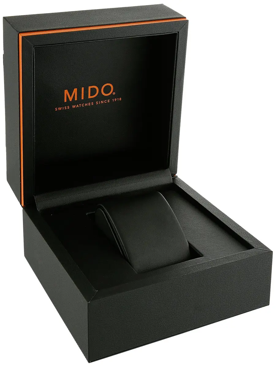 MIDO Multifort Gent Swiss Automatic Men's Watch - 42mm Black Dial & Rubber Strap - view 3
