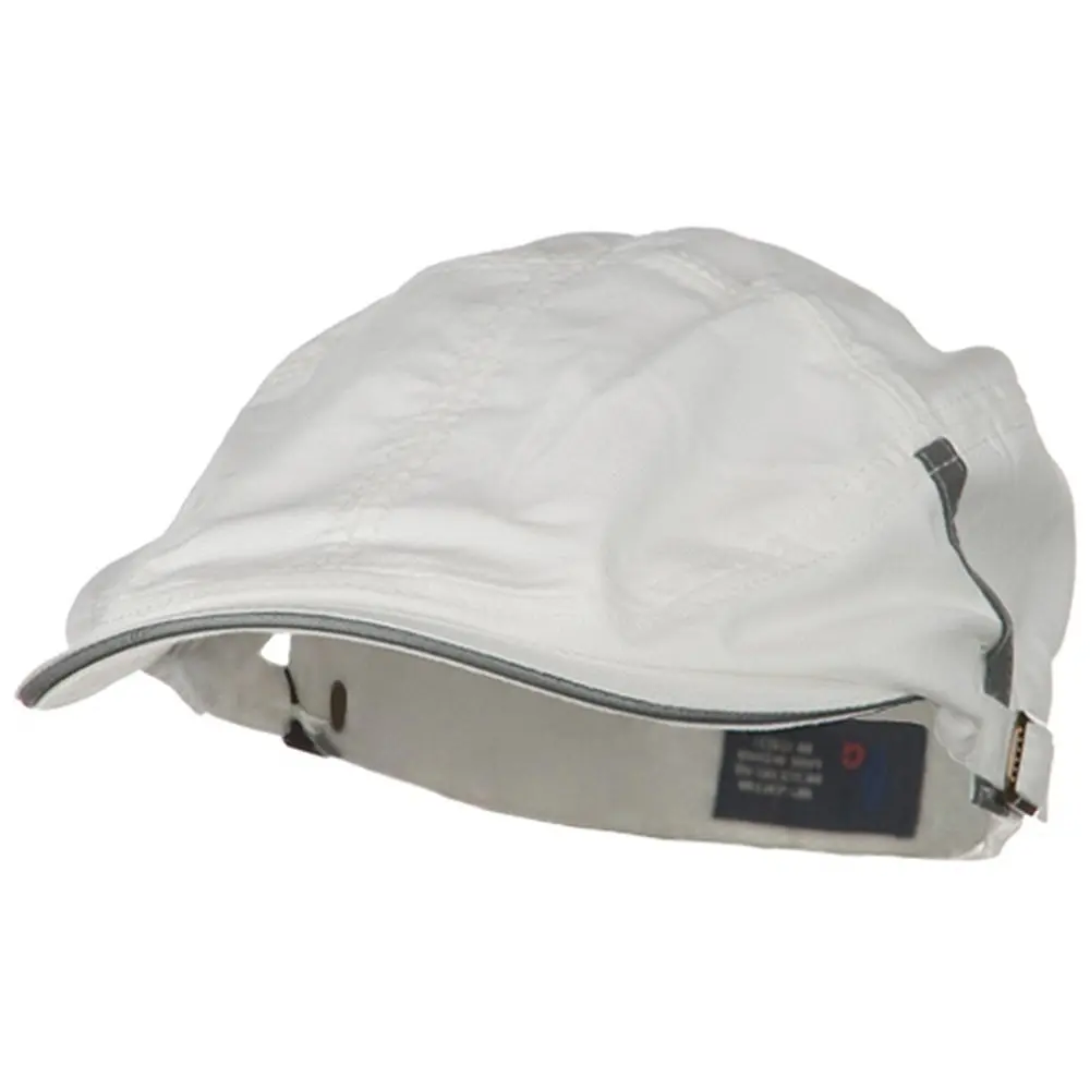 Mega Cap White Sandwich Bill Ivy Cap | Adjustable Cotton Hat - main product image
