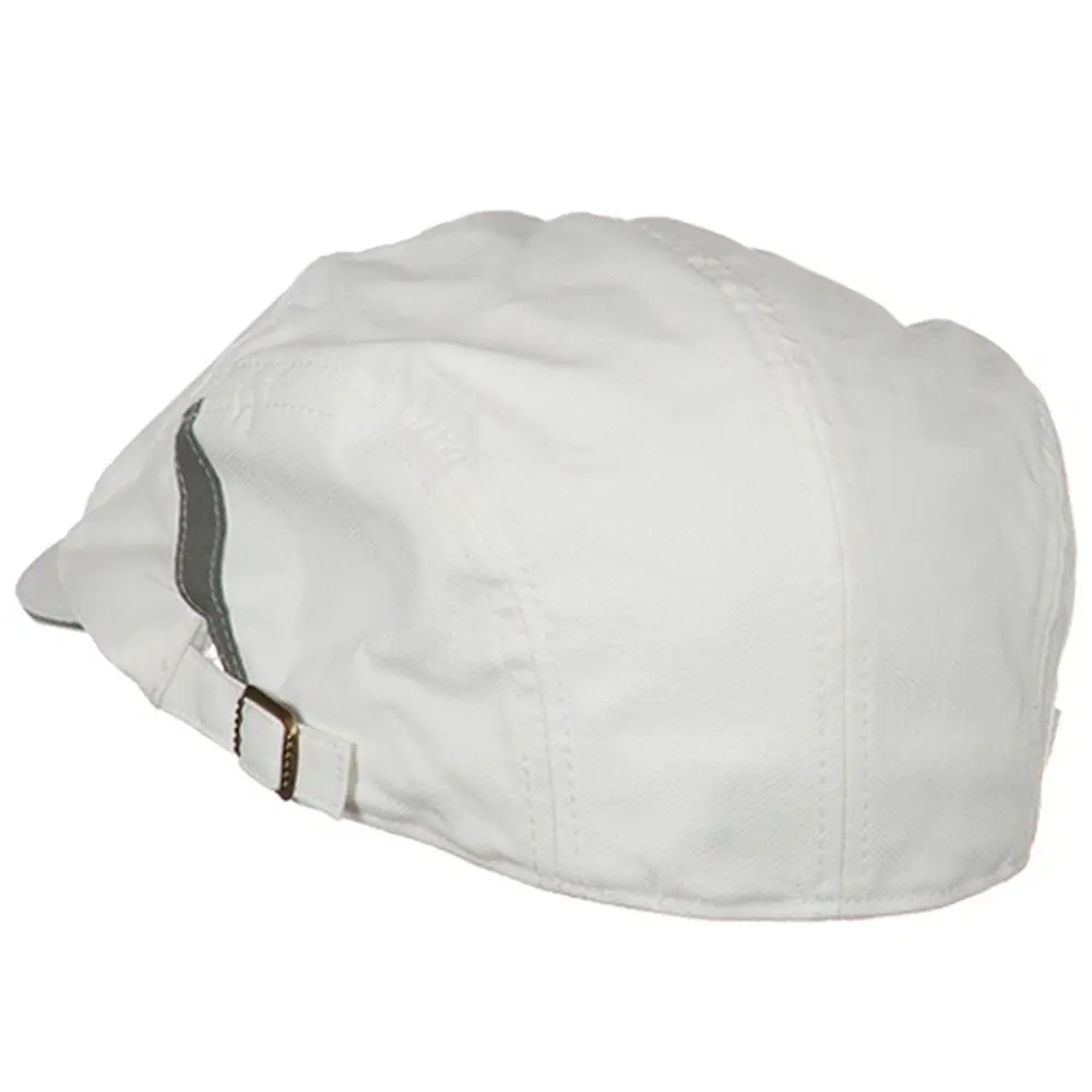 Mega Cap White Sandwich Bill Ivy Cap | Adjustable Cotton Hat - view 2