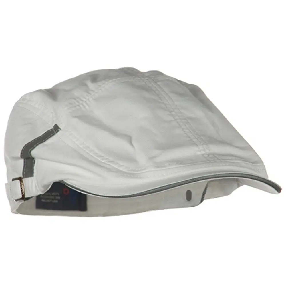 Mega Cap White Sandwich Bill Ivy Cap | Adjustable Cotton Hat - view 4