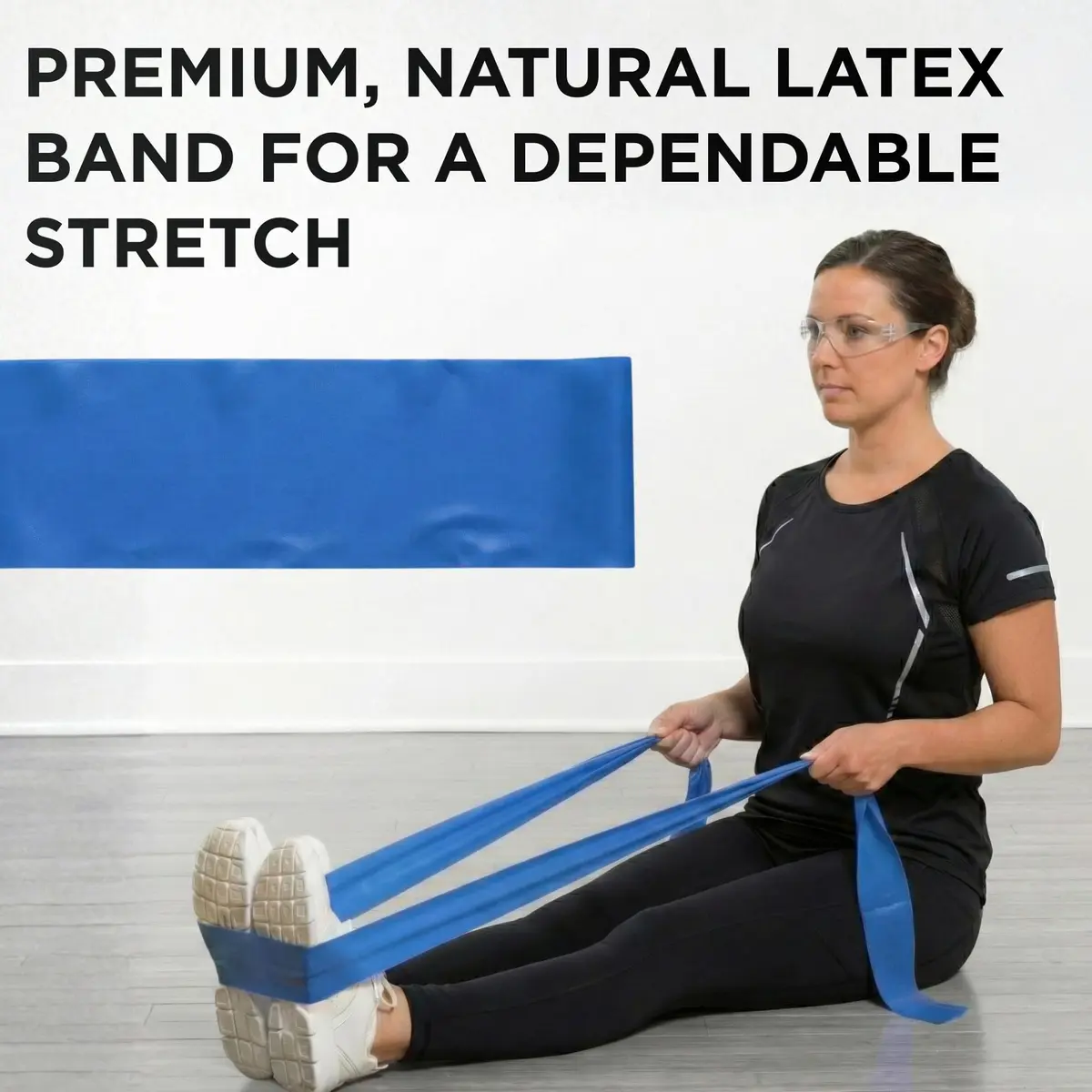 THERABAND Resistance Band, Exercise, Workout, Physical Therapy, Body, Blue | Customizable Latex Resistance for All Levels - view 4