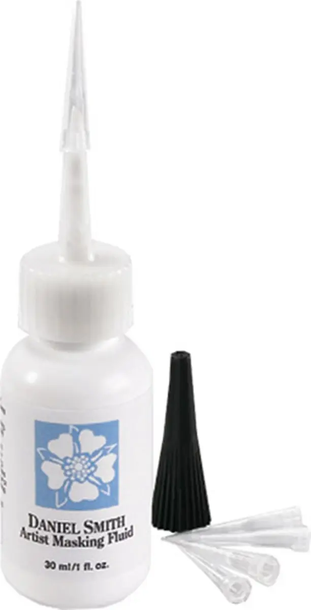 Daniel Smith Artist Masking Fluid 1oz | Watercolor Masking Fluid with Tips, Made in USA - main product image